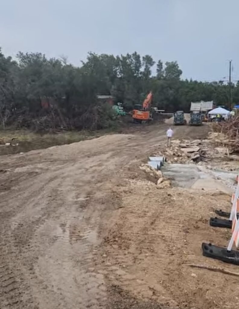 Temporary Low Water Crossing is open for traffic